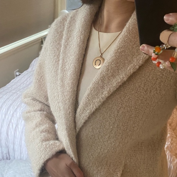 Eileen Fisher cream boucle jacket - Picture 3 of 4